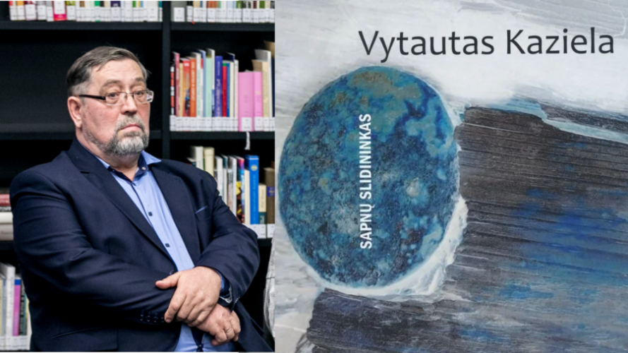Vytautas Kaziela. Nuotr. Vygaudo Juozaičo / Sapnų slidininkas: poezija / Vytautas Kaziela. &ndash; Kaunas: Kauko laiptai, 2021. &ndash; 126 p. &ndash; ISBN 978-609-8301-04-5
